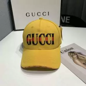 gucci casquette supreme gg a imprime four seasons hat yellow